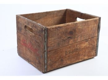 Vintage Sealtest Wooden Milk Crate