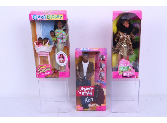 Group Of 3 Barbie Friends  New In Boxes