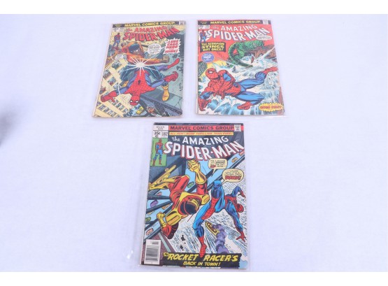 Group Of 3 Vintage Marvel Comics 'the Amazing Spider Man' #123 , #145,#182
