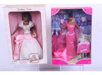 Pink Inspiration Barbie African American Special Edition And African American Birthday Barbie Doll New In Box