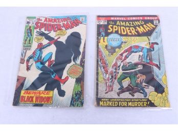 Group Of 2 Vintage Marvel Comics 'the Amazing Spider Man' #86 And#108