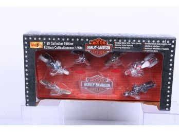Maisto Harley Davidson Motorcycles 1:18 Collector Edition 6-Bikes #472769 New In Box