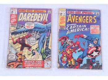 Daredevil Annual #2 1971 1st Cat-Man Frog-Man Ape-Man And Avengers #112 Earth's Mightiest Heroes - 1973