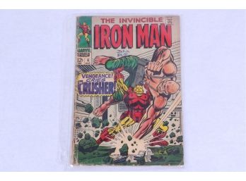 MARVEL: The Invincible IRON MAN #6, TIN CAN VS CRUSHER, 1968 Comic Book