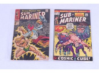 2 Vintage Marvel Comics Sub-mariner #4 And  Sub-mariner #49 Marvel 1st Luke Cage