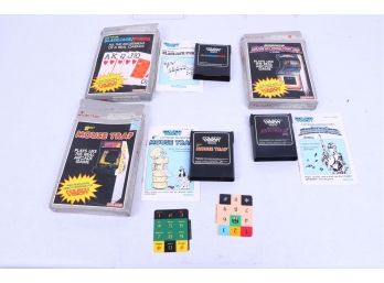 3 Coleco Vision Video Games With Boxes And Instructions