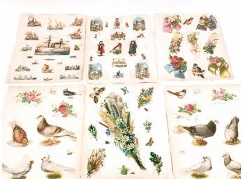 Victorian Die Cuts Horses, Dogs, Birds, Boats