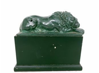 Lion Statue On Stand, Maybe Bronze