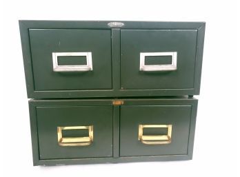 Cole Steel Index Card File Cabinet Drawers