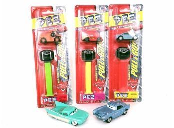 Disney Cars Pez Candy Lot And Diecast Cars