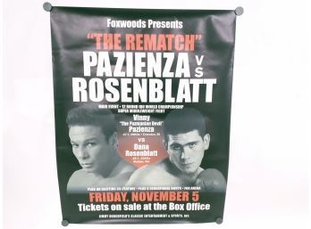 Pazienza VS Rosenblatt Fight At Foxwoods Poster