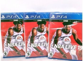 3 Sealed Copies Of NBA Live 19 Video Game For PS4