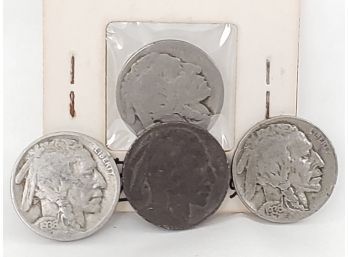 Buffalo Nickel Collection 1936 1926, 3 D, 1 P