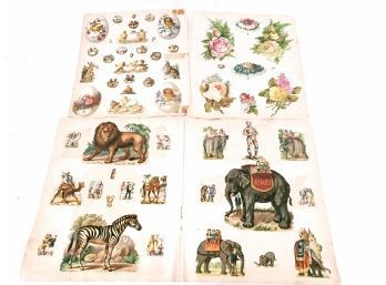 Victorian Die Cuts Easter, Circus Animals, Flowers, Birds
