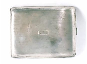 Monogrammed Sterling Silver Cigarette Case 1945