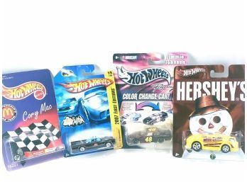 4 Special Edition Hot Wheels Cars, McDonald's,  Batman,  Color Change,  Hershey
