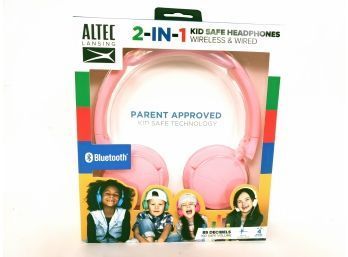 Kids Altec Lansing Bluetooth Headphones MZX250 Pink