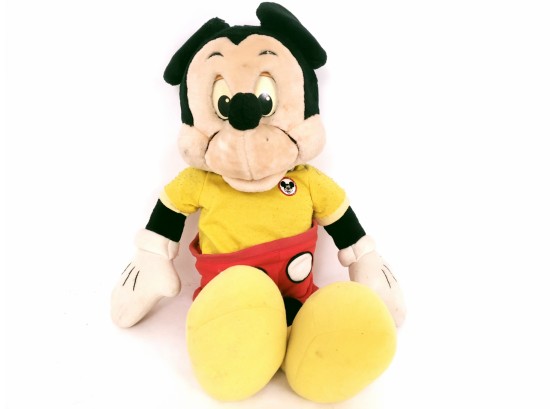 Vintage Talking Cassette Player Mickey Mouse Plush With Tape