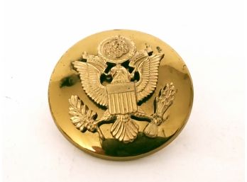 Vintage Brass Eagle Military Officer Hat Pin