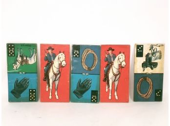 Hopalong Cassidy Domino's Game Pieces
