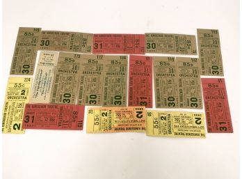 Collection Of Vintage Tickets From The Kimogenor Theatre From 1930's