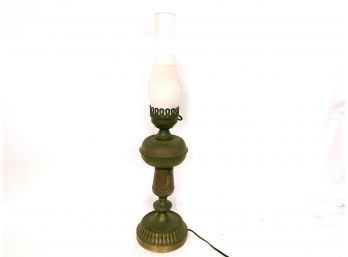 Vintage Table Lamp,  Oil Lamp Style