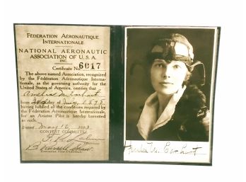 5x7 Amelia Earhart License Photo
