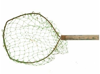 5 1/2 Ft Long Wooden Fishing Net, Great For Decor