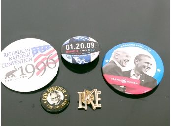 Vintage And Modern Political Pins