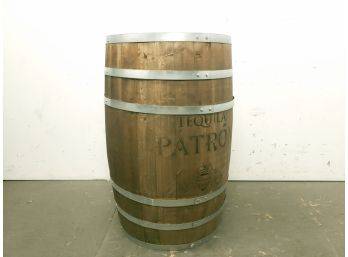 Tequila Patron Decorative Wooden Barrel