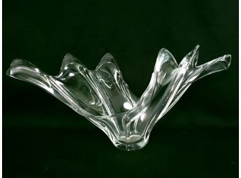 Cofrac Art Glass France Bowl Vase 20' Wide
