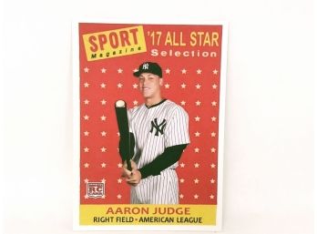 2017 Sports Magazine Aaron Judge Baseball Card