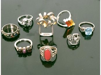 Collection Of Sterling Silver Rings