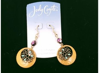 Jody Coyote 14k Gold Plated Earrings
