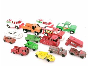 Group Of Courage Tootsietoy And Midgetoy Cars And Trucks