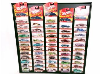 Collection Of 57 Hot Wheels Classics New In Package In Display
