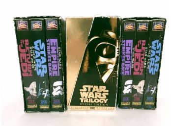 3 Sets Of Star Wars Trilogy Vhs Tapes