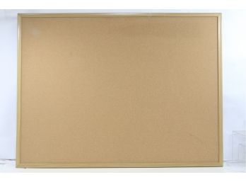 Cork Board With Oak Style Frame, 48 X 36, Natural, Oak-Finished Frame