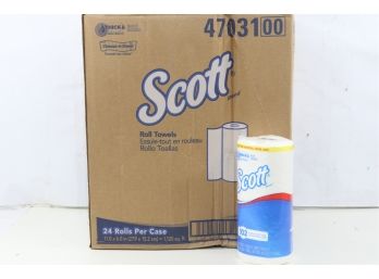 24 Rolls Of Scott Choose-A-Sheet Mega Roll Paper Towels 1-Ply White 102/Roll
