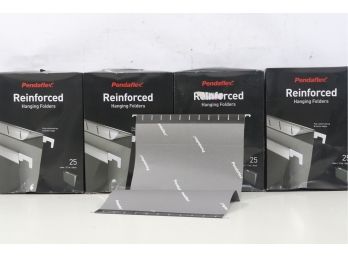 4 Boxes Of  Pendaflex Reinforced Hanging Folders Legal Size Standard Green 1/5 Cut, 25/box