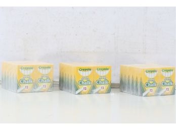 36 Boxes Of Crayola Anti Dust White Chalk (Pack Of 12)