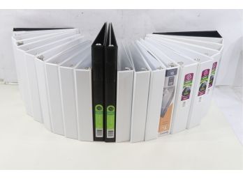 Large Group Of 3-ring Binders Includes Large Size Label Holders