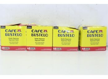 4 Boxes Of Cafe Bustelo K-Cup Keurig Pods 48-Count Dark Roast Expresso Coffee