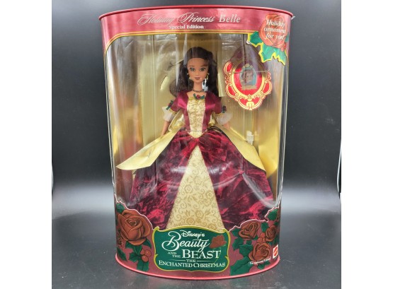 NEW IN BOX 1997 Beauty And The Beast Belle Holiday Princess Barbie Doll - Special Edition