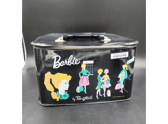 Vintage Rare Unusual Black 1962 Mattel Barbie Case By Pontail