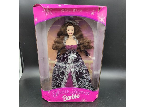 NEW IN BOX 1996 Winter Fantasy Barbie Doll In Purple Gown - Special Edition