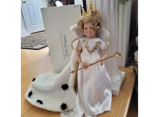 Vintage Shirley Temple 'little Princess' Porcelain Doll By Danbury Mint -Original Box