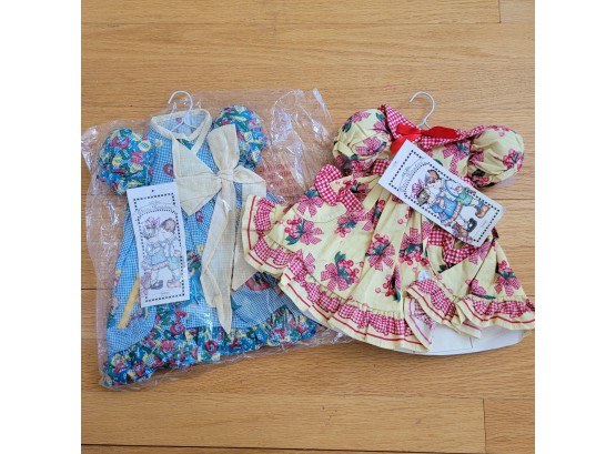 Lot Of 2 New And Unused Daisy Kingdom Doll Dresses Fit 17-19' Dolls Such As American Girl
