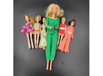 Lot Of 3  Mini Barbie Inspied Dolls By Topper Corp 1970 - 6' Tall