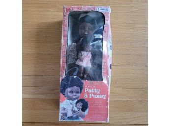 Unused Vintage Musical African American Patty And Penny Dolls In Original Box
